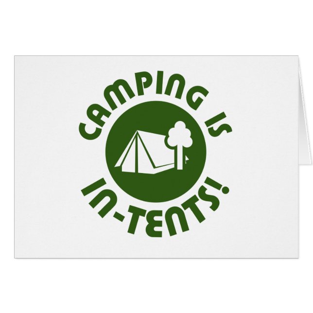 Camping ist in den Zelten (Vorderseite (Horizontal))