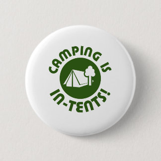 Camping ist in den Zelten Button