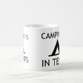 Camping ist in Zehntelpuppe Kaffeetasse (Mittel)