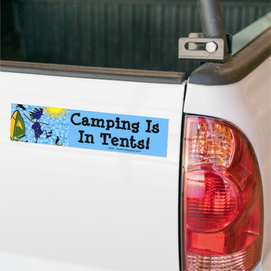 Camping ist in Zelten Autoaufkleber (Auf Lkw)
