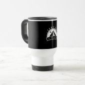 Camping ist in Zelten Reisebecher (Vorderseite Links)