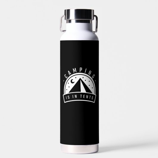 Camping ist in Zelten Trinkflasche (Vorne)