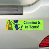 Camping ist (intensiv) in den Zelten Autoaufkleber (Auf Auto)