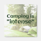 Camping ist "intensiv" in Zelten VATER JOKE Magnet (Vorne)