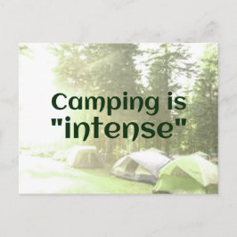 Camping ist "intensiv" in Zelten VATER JOKE Postka Postkarte