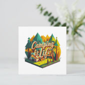 Camping ist Leben (Stehend Vorderseite)