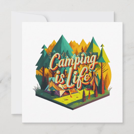 Camping ist Leben (Vorderseite)