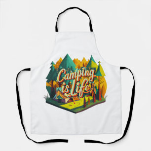Camping ist Leben Schürze