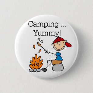 Camping ist Lecker T-Shirts und Geschenke Button