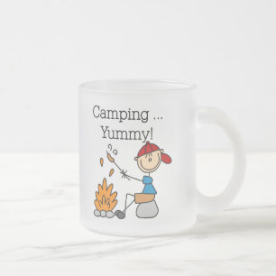 Camping ist Lecker T-Shirts und Geschenke Mattglastasse