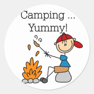 Camping ist Lecker T-Shirts und Geschenke Runder Aufkleber