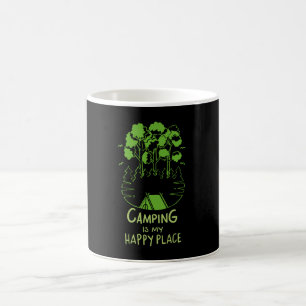 Camping ist mein glücklicher Ort Kaffeetasse
