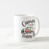Camping ist mein glücklicher Ort Kaffeetasse (VorderseiteRechts)
