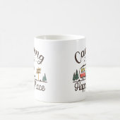 Camping ist mein glücklicher Ort Kaffeetasse (Mittel)