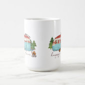 Camping ist mein glücklicher Ort Kaffeetasse (Mittel)