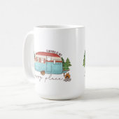 Camping ist mein glücklicher Ort Kaffeetasse (Vorderseite Links)