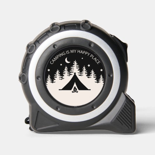 Camping ist mein glücklicher Ort Maßband (Vorderseite)