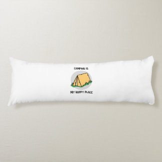 Camping ist mein glücklicher Ort mit einem Camping Seitenschläferkissen