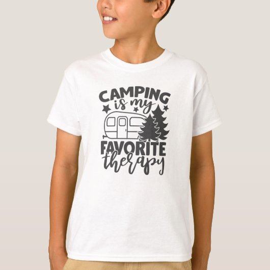Camping ist mein Lieblings-Therapiemöglichkeiten F T-Shirt (Vorderseite)