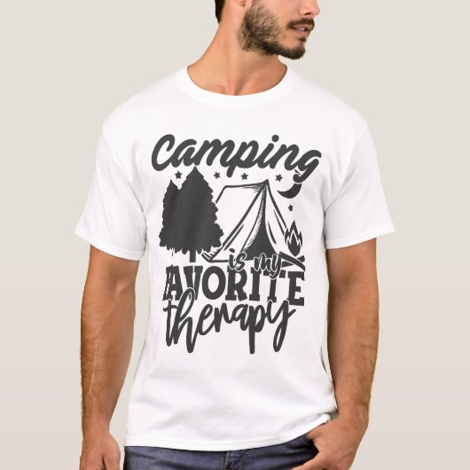 Camping ist mein Lieblingsgeschenk T-Shirt (Vorderseite)