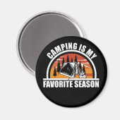Camping ist mein Lieblingsslogan Magnet (Vorderseite/Rückseite)