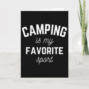 Camping ist mein Lieblingssport Lustige Camper Gla Karte