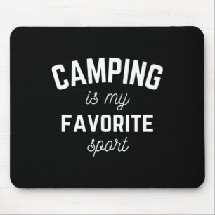 Camping ist mein Lieblingssport Lustige Camper Gla Mousepad