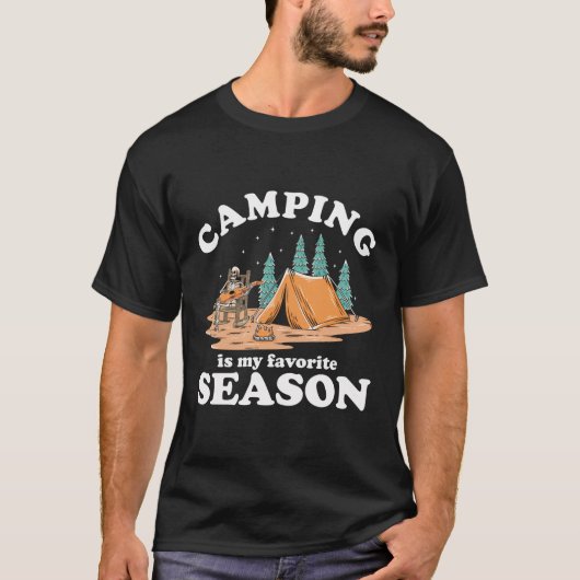 Camping ist mein liebstes Camping in der Saison T-Shirt (Vorderseite)
