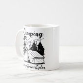 Camping ist mein Rentenplan 2021 Funny Camping Kaffeetasse (Vorderseite Links)