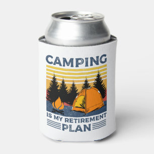 Camping ist mein Rentenplan Funny Camping Geschenk Dosenkühler
