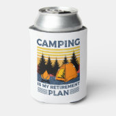 Camping ist mein Rentenplan Funny Camping Geschenk Dosenkühler (Kanne Rückseite)