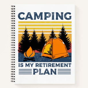 Camping ist mein Rentenplan Funny Camping Geschenk Notizblock