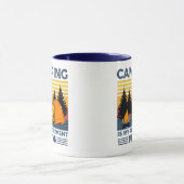 Camping ist mein Rentenplan Funny Camping Geschenk Tasse (Zentrum)