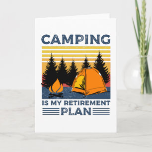 Camping ist mein Rentenplan Lustiges Camping-Gesch Karte