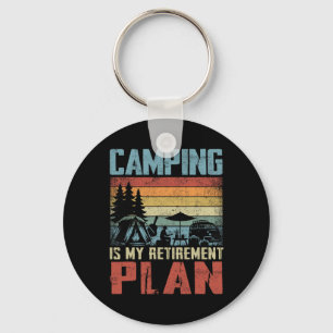 Camping ist mein Rentenplan Ruheständler Camper Schlüsselanhänger