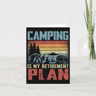 Camping ist mein Ruhestandslager Karte