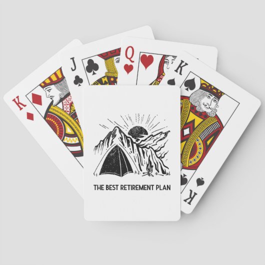 Camping ist mein Ruhestandslager Spielkarten (Rückseite)