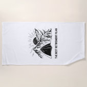 Camping ist mein Ruhestandslager Strandtuch (Vorderseite)