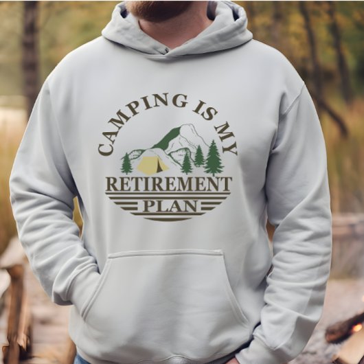Camping ist mein Ruhestandsplan lustig Rentner Hoodie