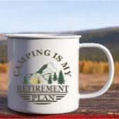 Camping ist mein Ruhestandsplan lustiger Camper Kaffeetasse