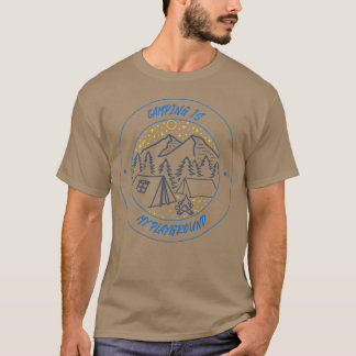 Camping ist mein Spielplatz Sterne Retro T-Shirt