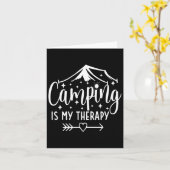 Camping ist mein therapeutisches Camping Lover Karte (Gelbe Blume)