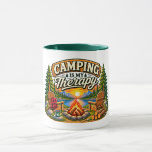 Camping ist mein Therapie-Becher Tasse