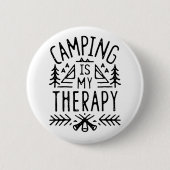 Camping ist mein Therapielustiger Camper Button (Vorderseite)