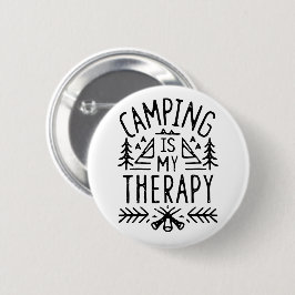 Camping ist mein Therapielustiger Camper Button