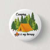 Camping ist mein Therapiesommer Button (Vorderseite)