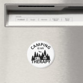 Camping ist mein Therapiewitterungsmotto Magnet (In Situ (Geschirrspüler))