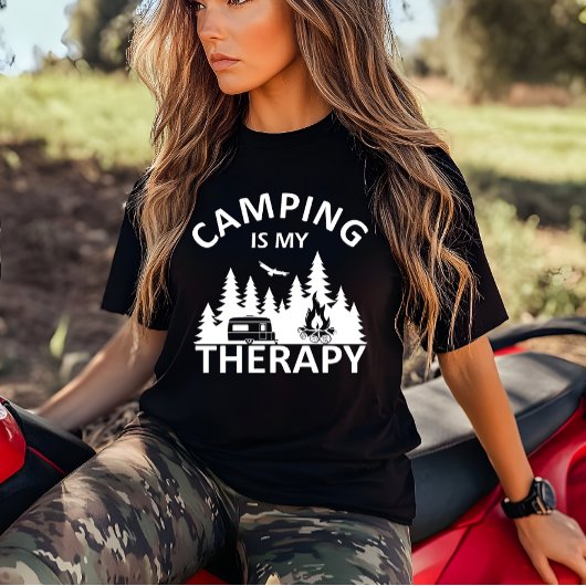 Camping ist mein Therapiewitterungsmotto T-Shirt