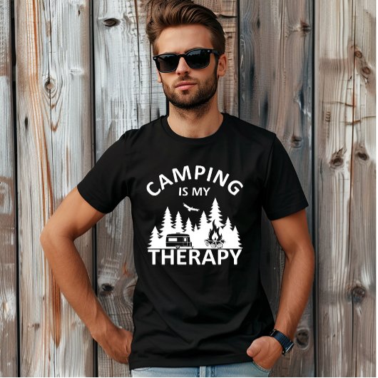 Camping ist mein Therapiewitterungsmotto T-Shirt