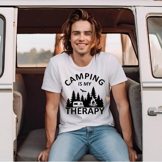 Camping ist mein Therapiewitterungsmotto T-Shirt